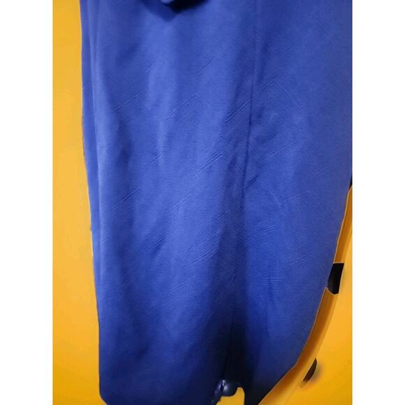 Vintage Blue Dress House Day Shift Midi Dress 60s Small A99 Madmen Cosplay Nice - Picture 4 of 6